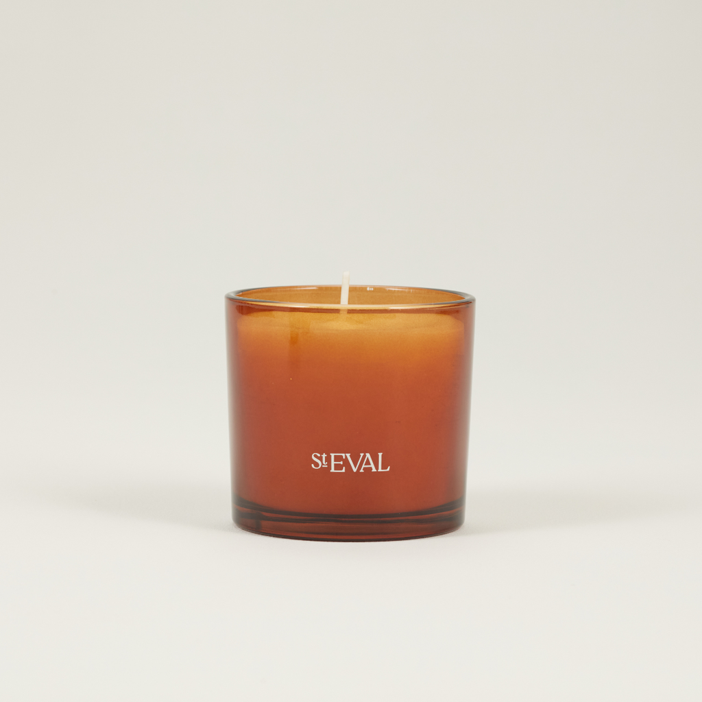 St Eval Sea Salt, Amber Glass Candle