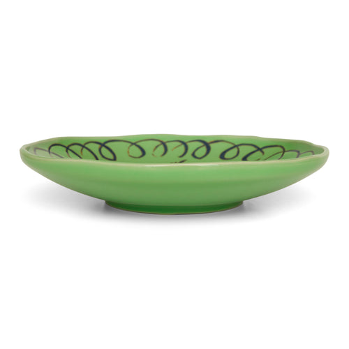 Amalfi Dessert Plate Green - 9.1" Diameter