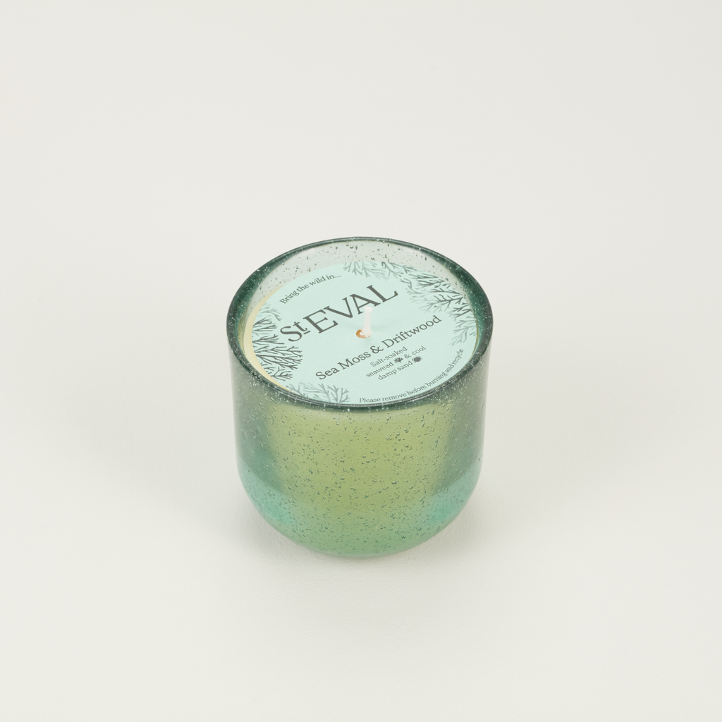 St Eval Sea Moss & Driftwood, Bubble Glass