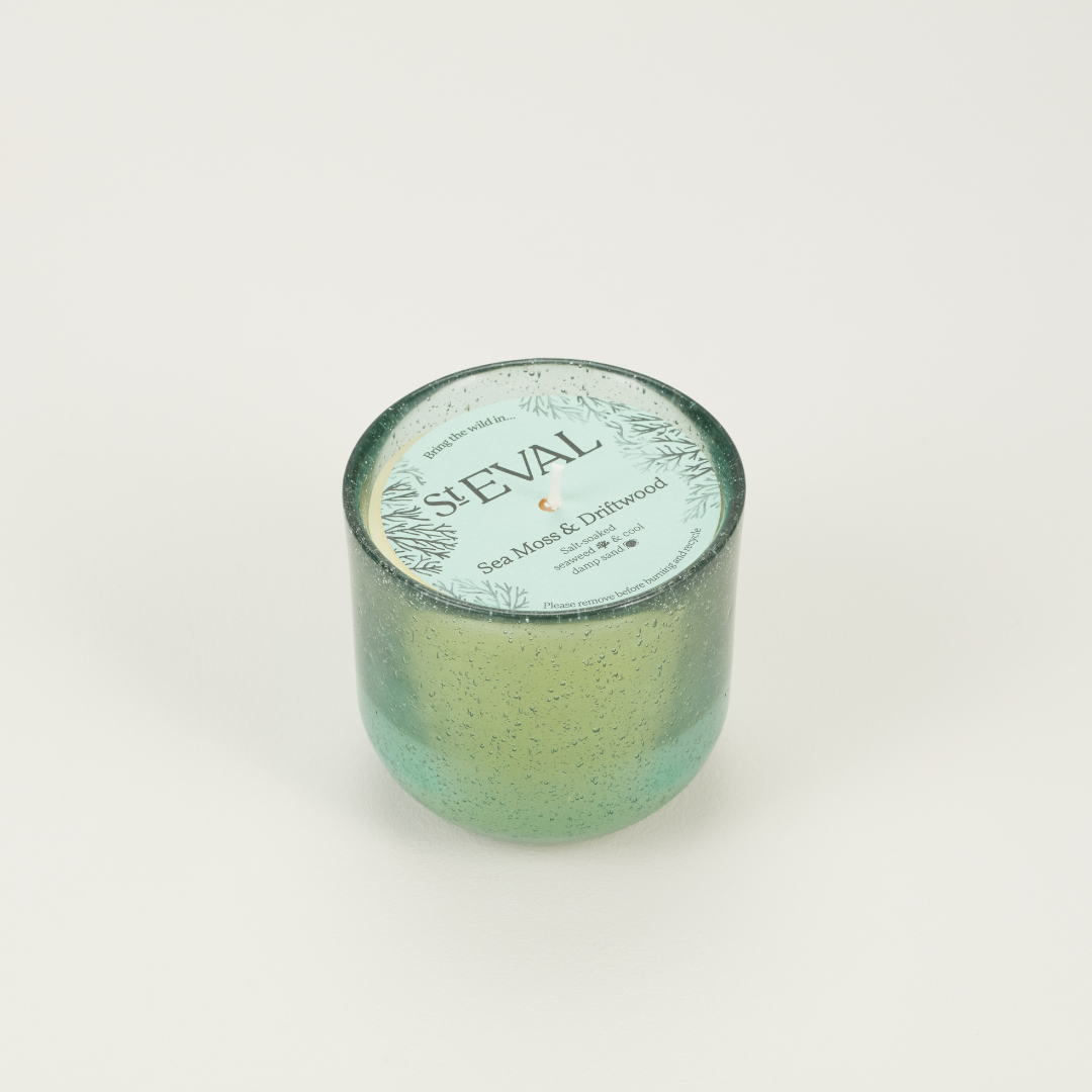 St Eval Sea Moss & Driftwood, Bubble Glass