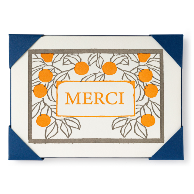 Archivist Merci Oranges  | Notelet Card (5-Pack)