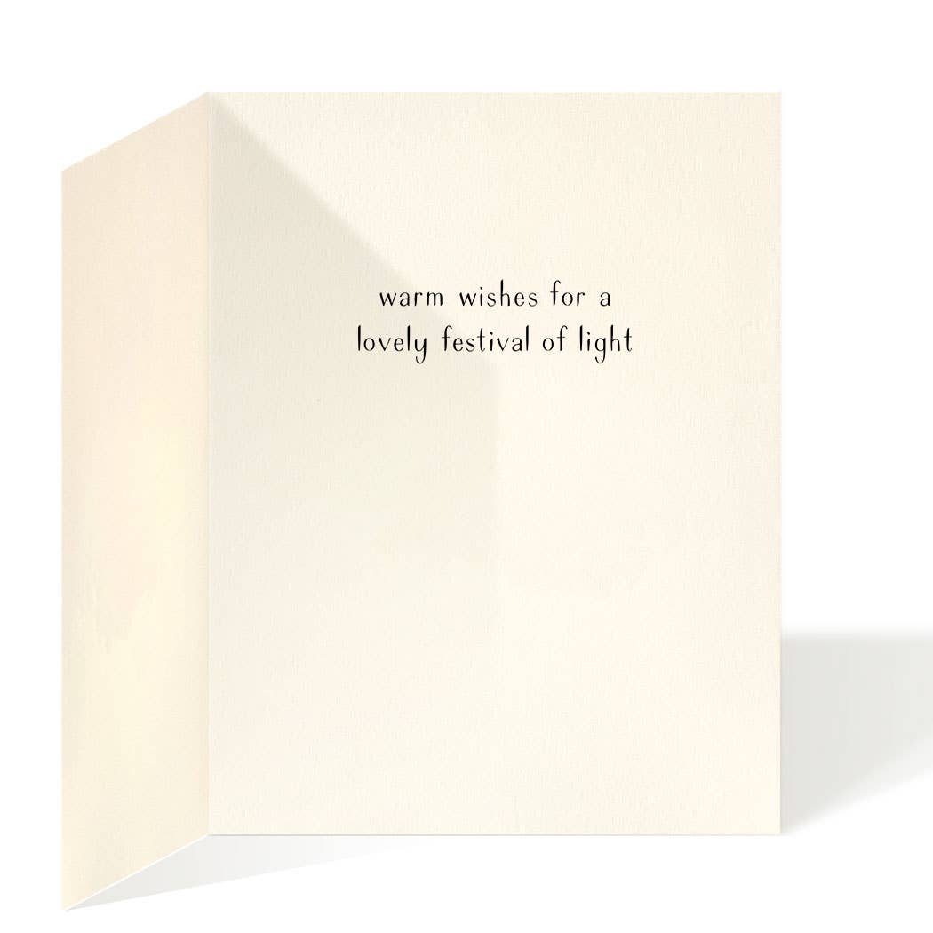 Felix Doolittle Menorah and Gelt - Boxed Hanukkah Cards