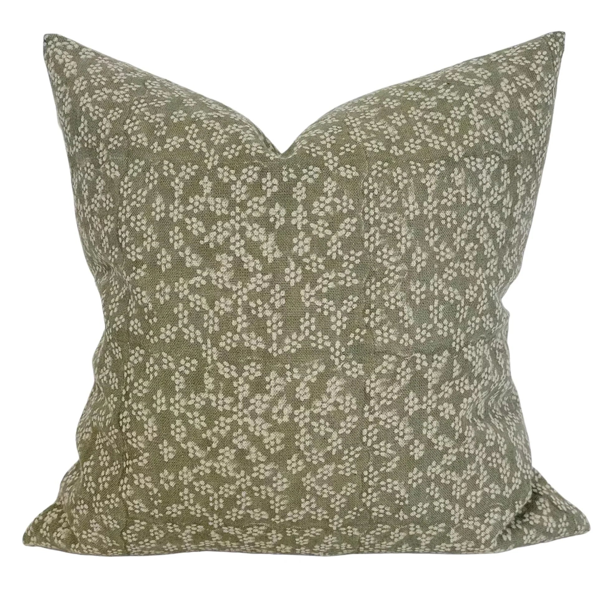 Linen & Cloth Pacific Floral Throw Pillow Cover