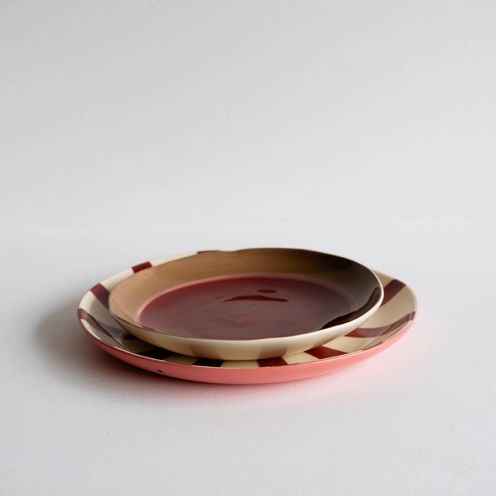 Musango Supper Plate in Candy Stripe
