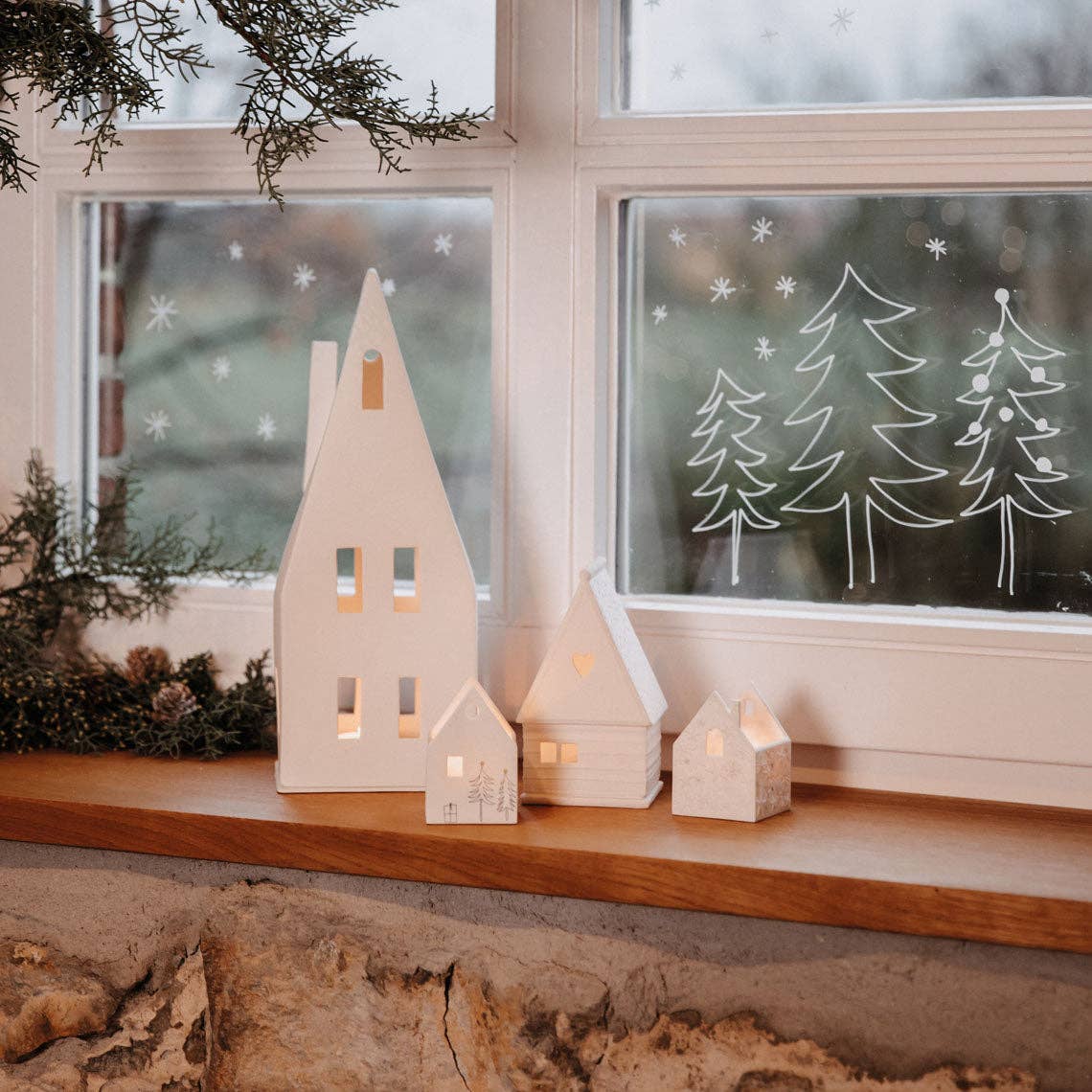 Räder Pointed Roof Village House Tea Light Holder