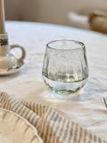 Handblown Oval Fluted Glass