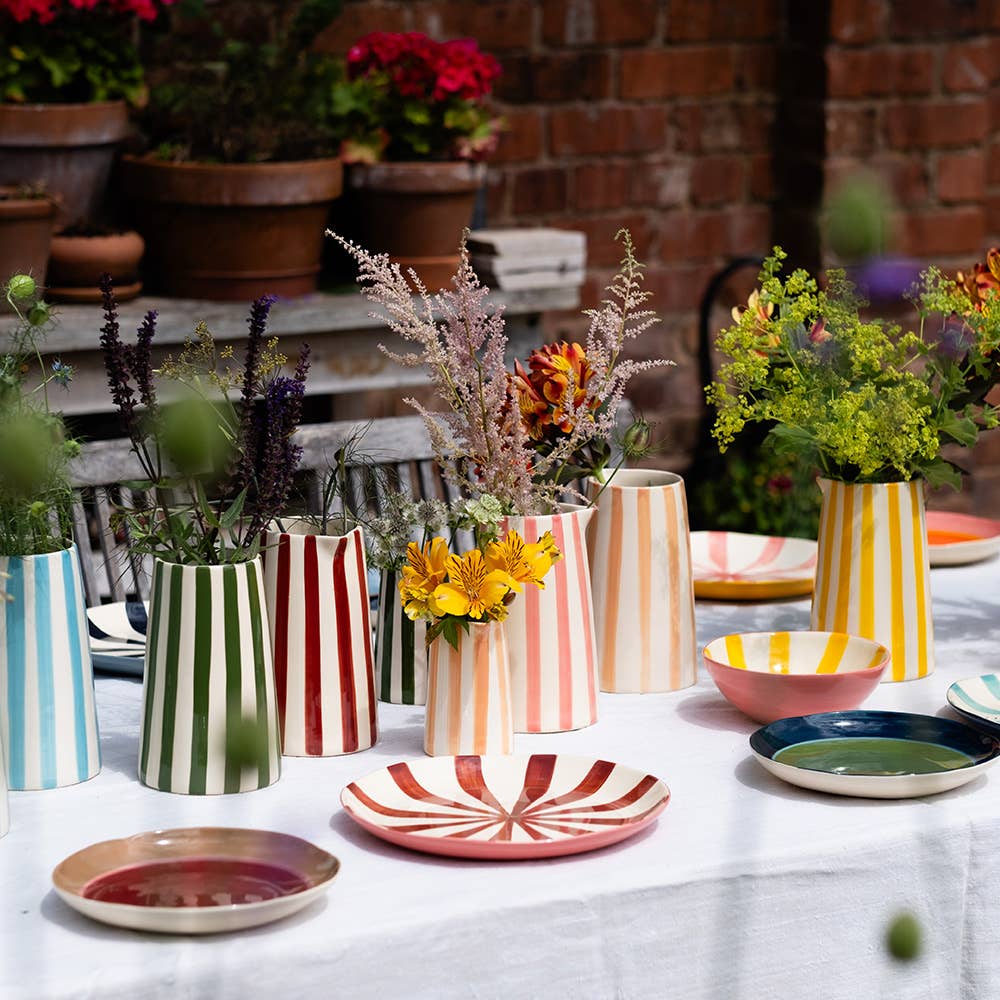 Musango Supper Plate in Candy Stripe