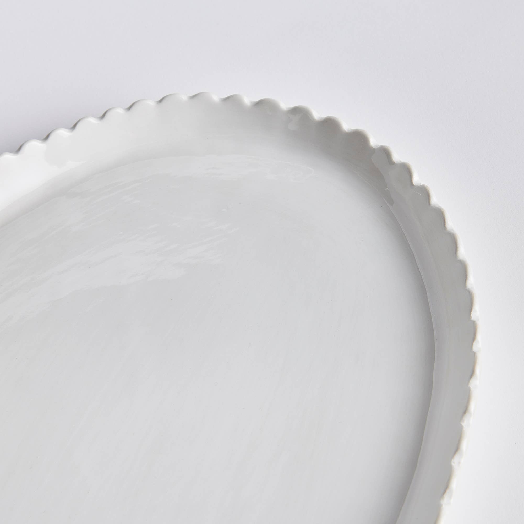 Napa Home & Garden Maddie Oval Tray Large, White