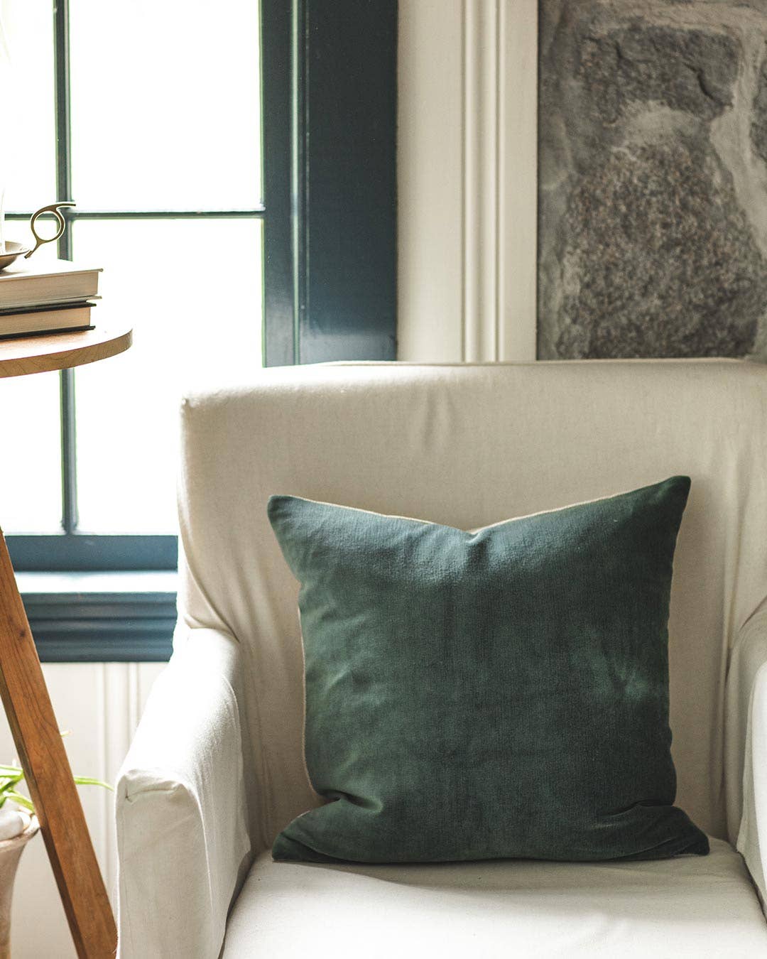 Velvet + Linen Pillow