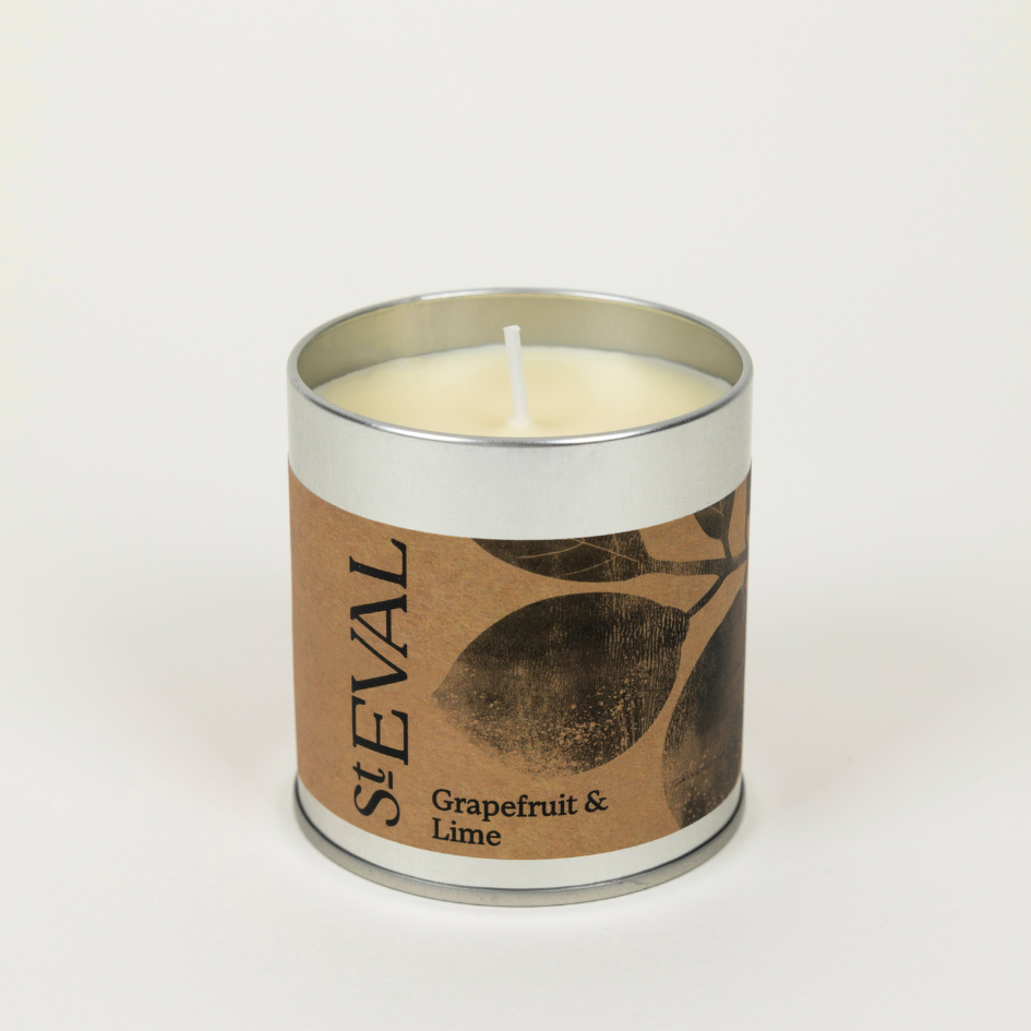 St Eval Grapefruit & Lime, Scented Tin Candle