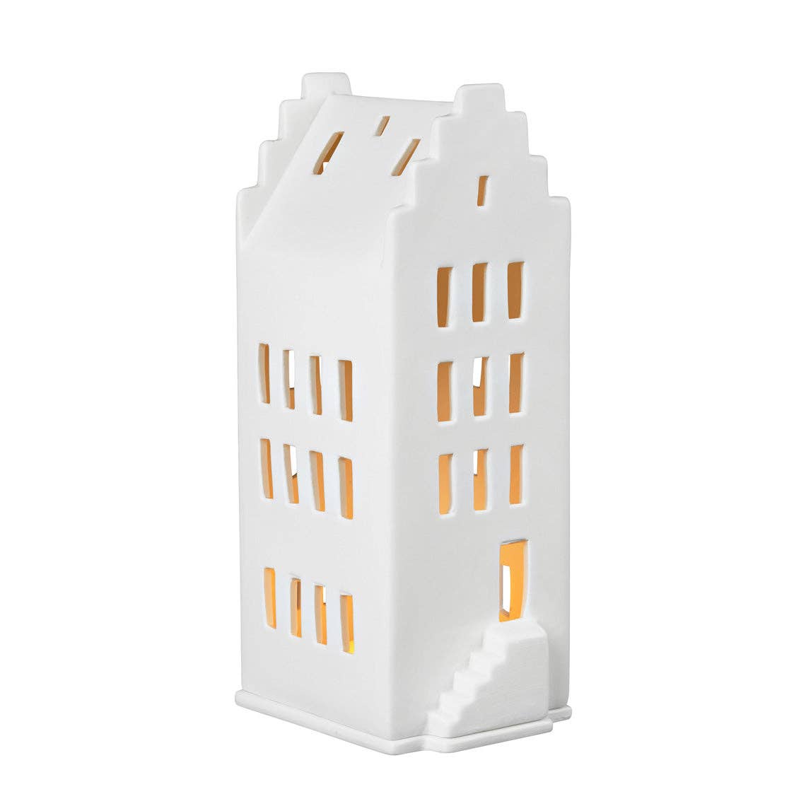 Räder Stepped Gable Roof Village House Tea Light Holder
