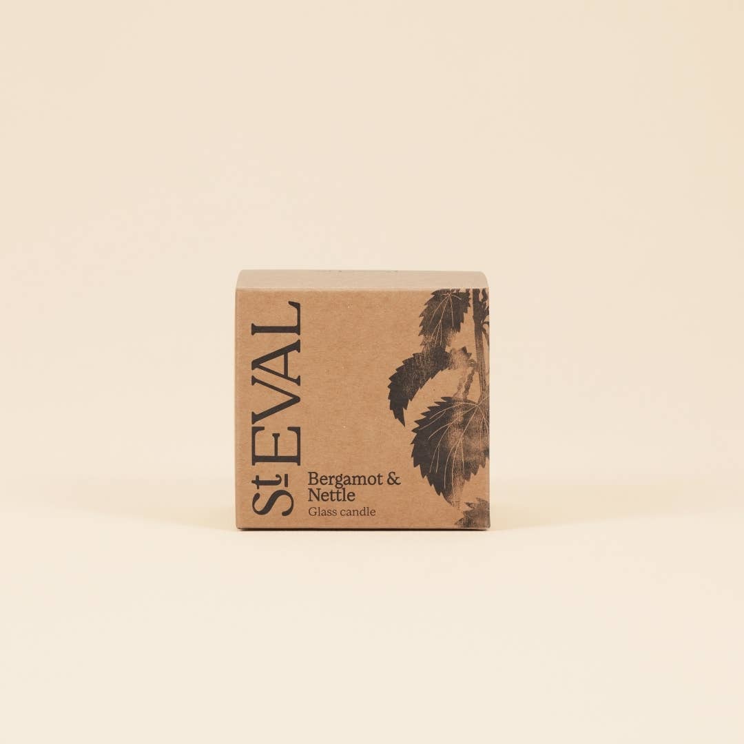 Bergamot & Nettle, Amber Glass Candle