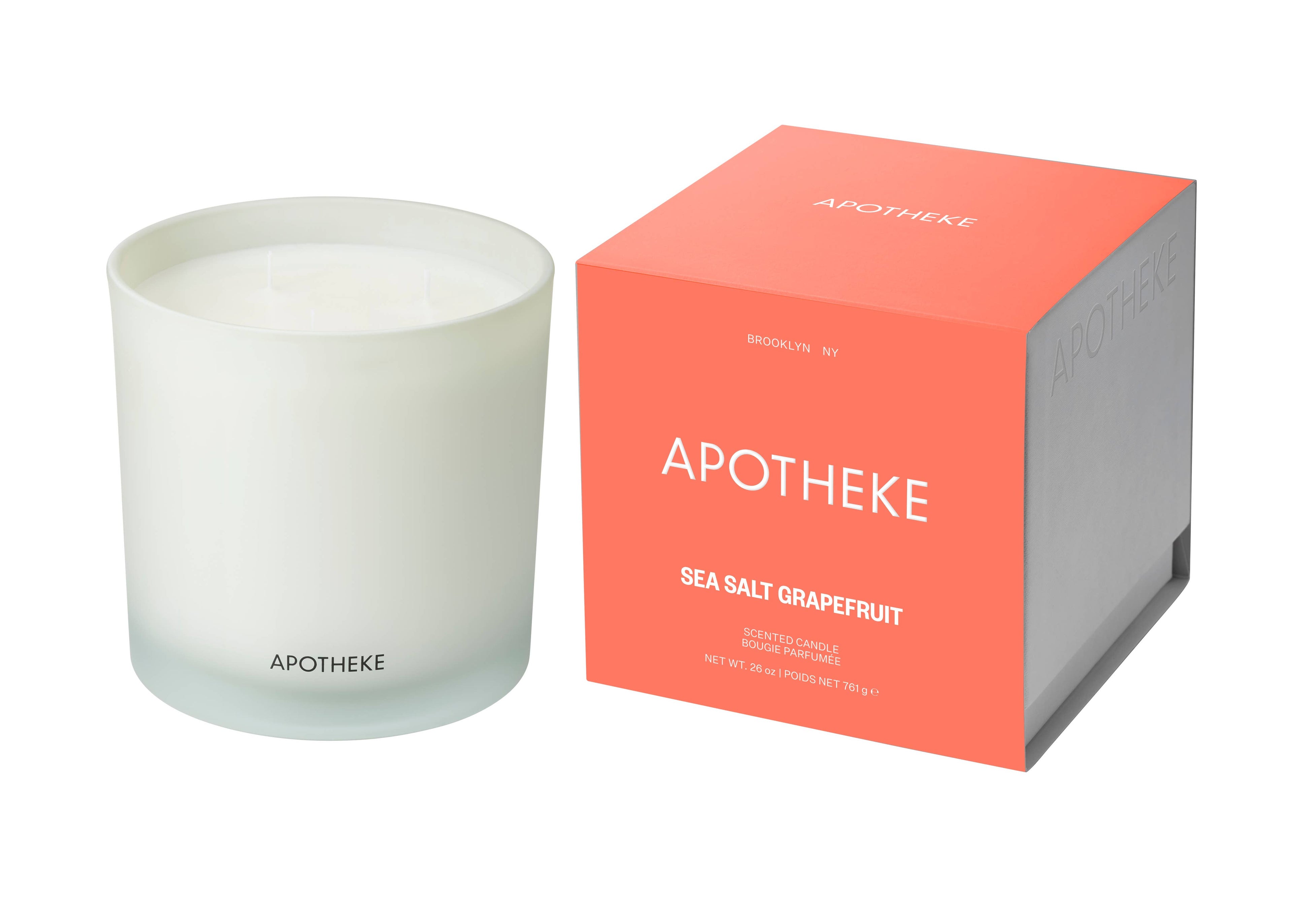 Apotheke Sea Salt Grapefruit 3-Wick Candle