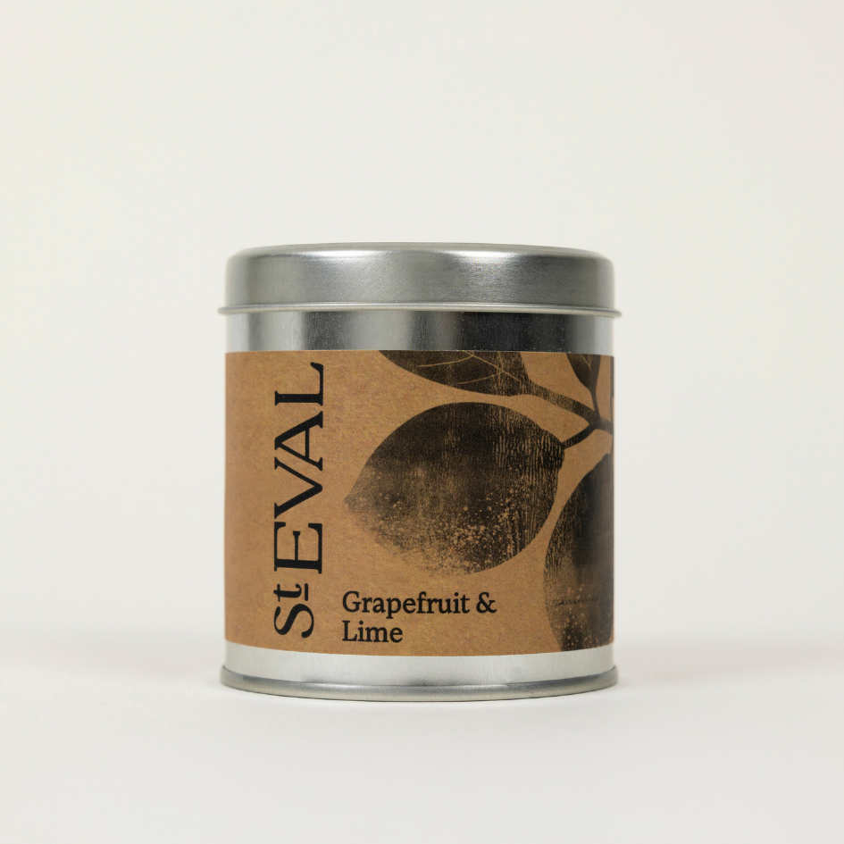 St Eval Grapefruit & Lime, Scented Tin Candle