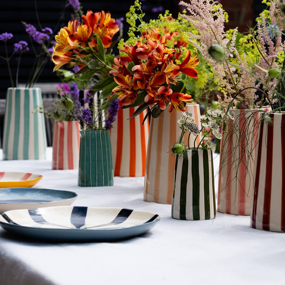 Musango Supper Plate in Candy Stripe