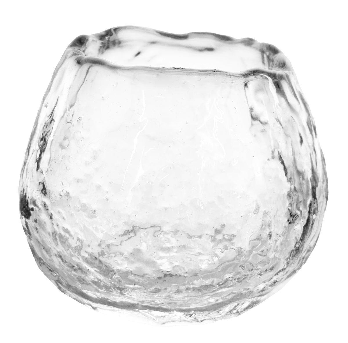 Glass ice votive clear, Small
