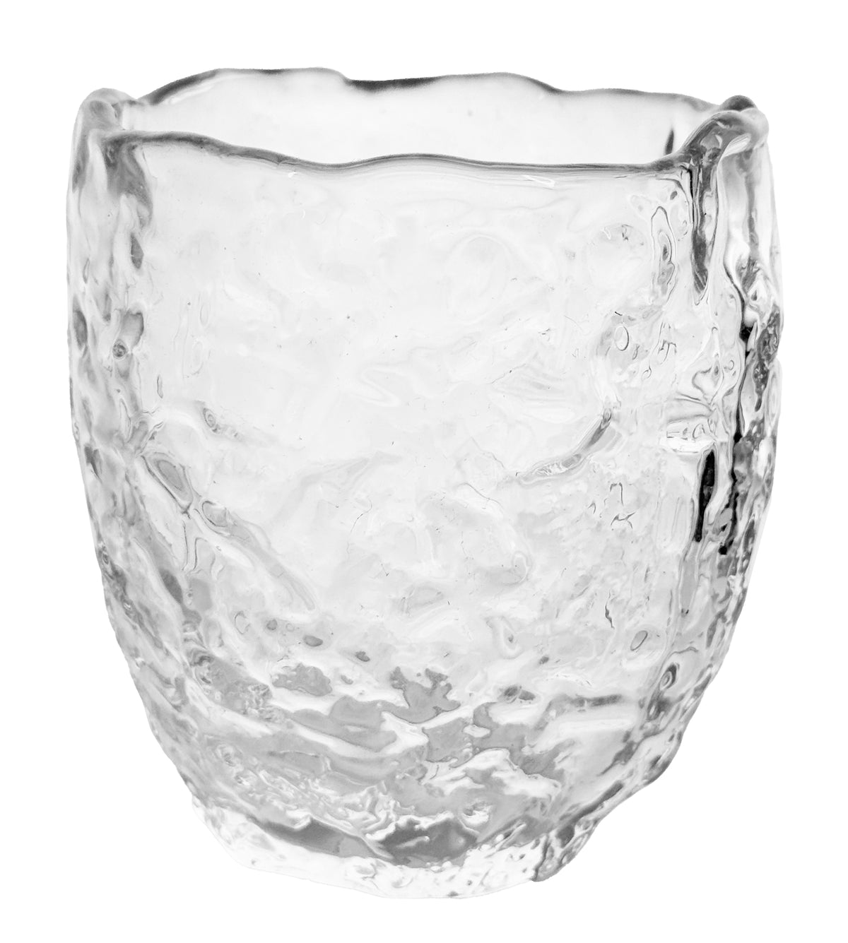 Glass ice votive clear, large