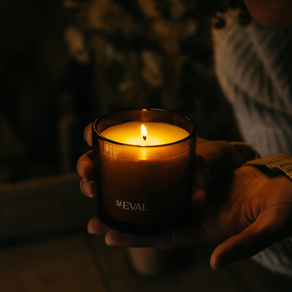 St Eval Vintage Rose, Glass Candle