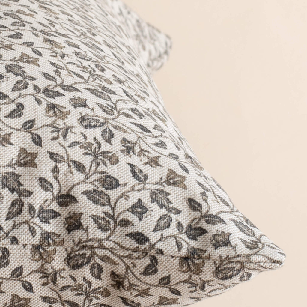 Camille Neutral Botanical Pillow Cover