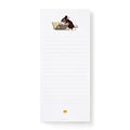 Notepad with a squirrel illustration on a white background