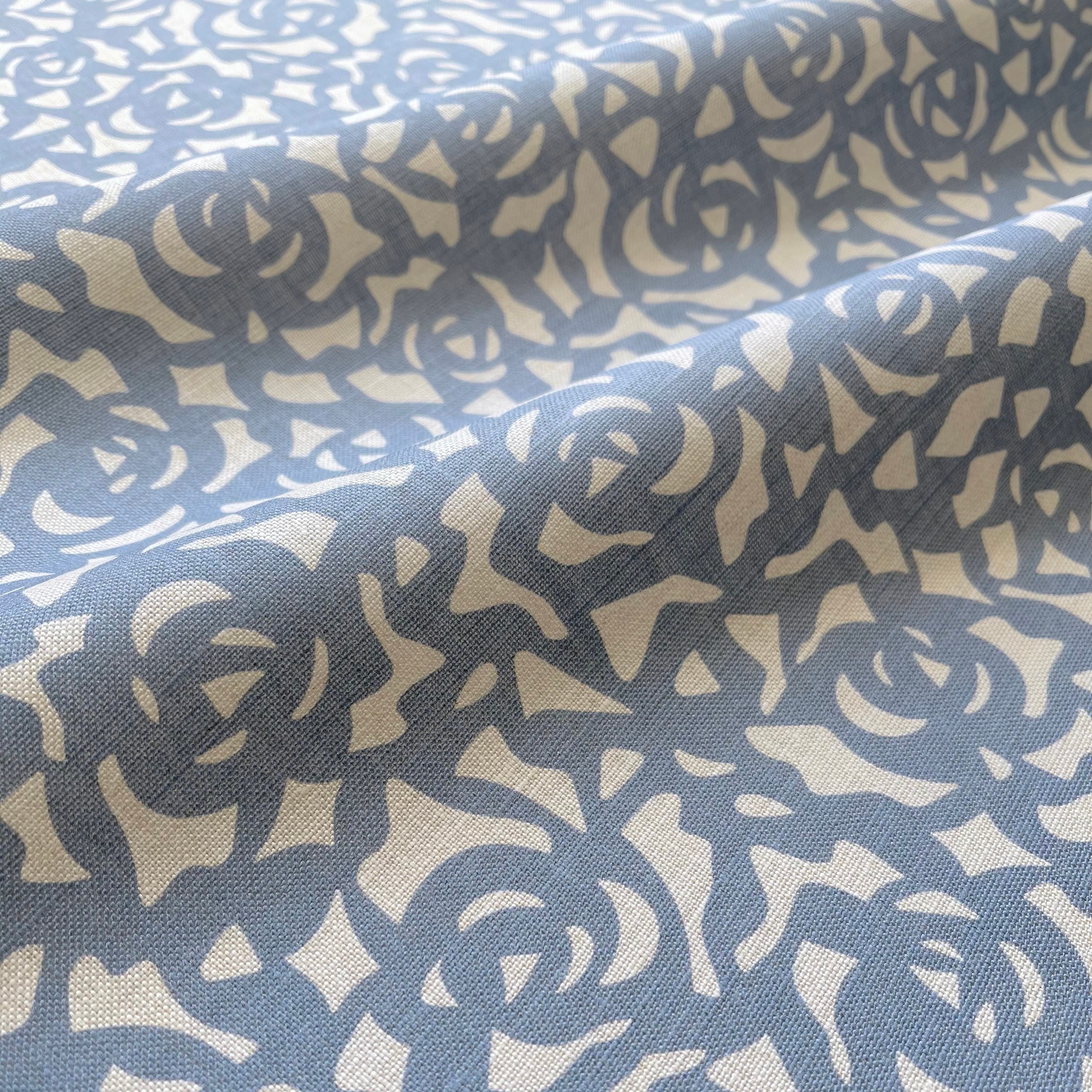 Gardenia Throw Pillow in Cobalt