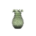 Hobnail Vase - Petal - Moss Green