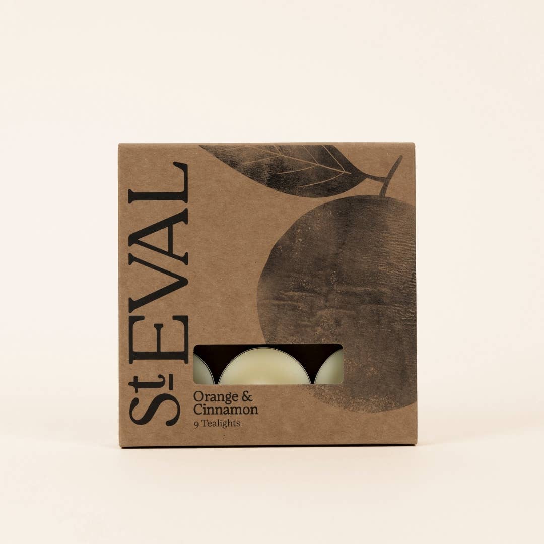Orange & Cinnamon, Scented Tealights