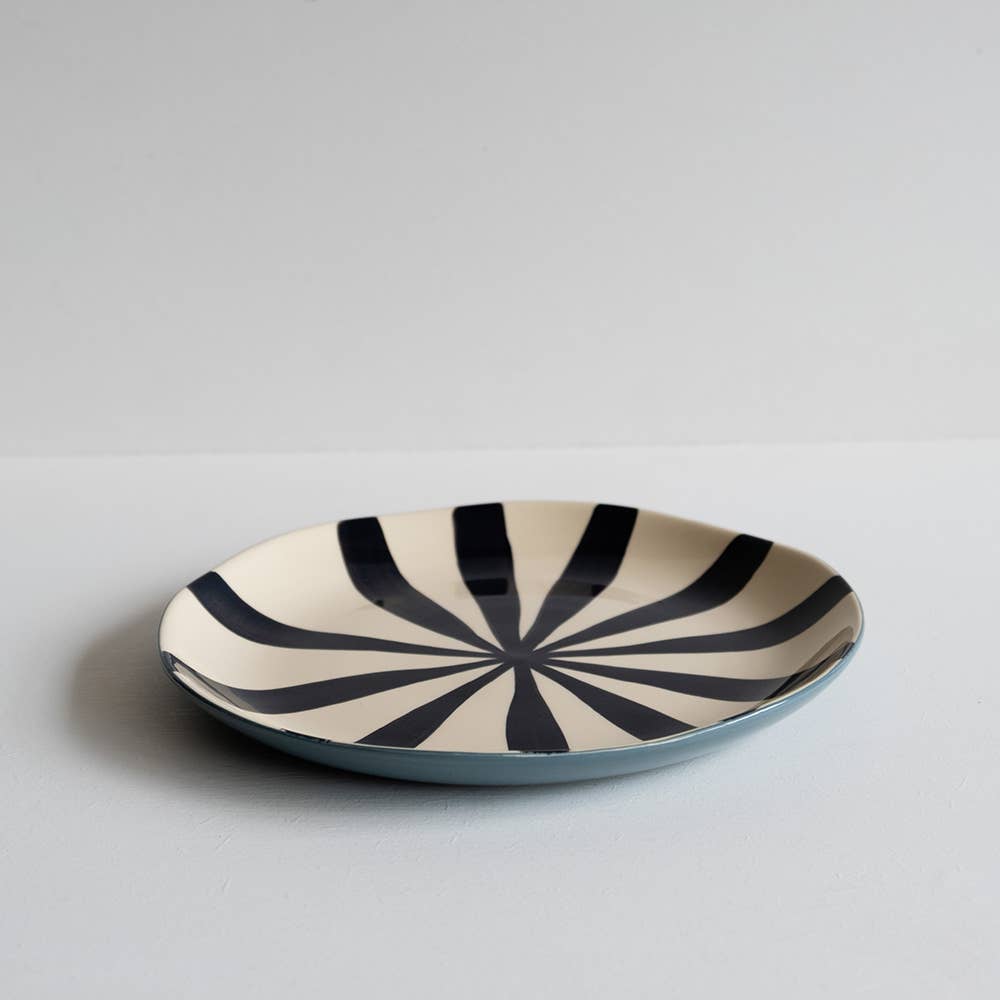 Musango Supper Plate in Candy Stripe