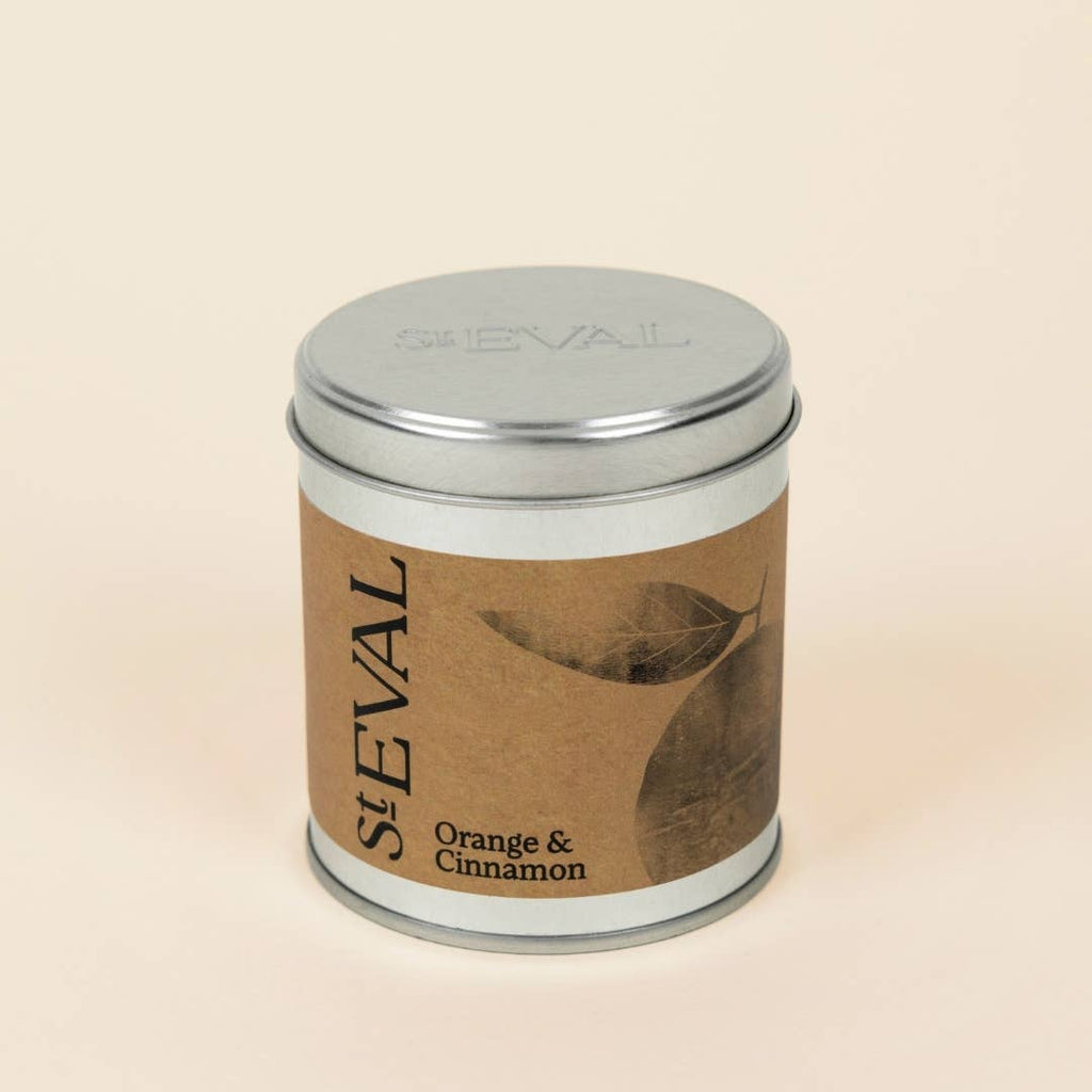 Orange & Cinnamon Scented Tin Candle