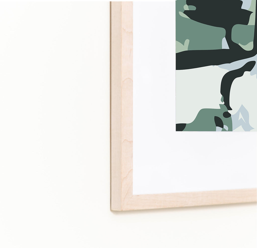 Arles Green Floral, Fine Art Print