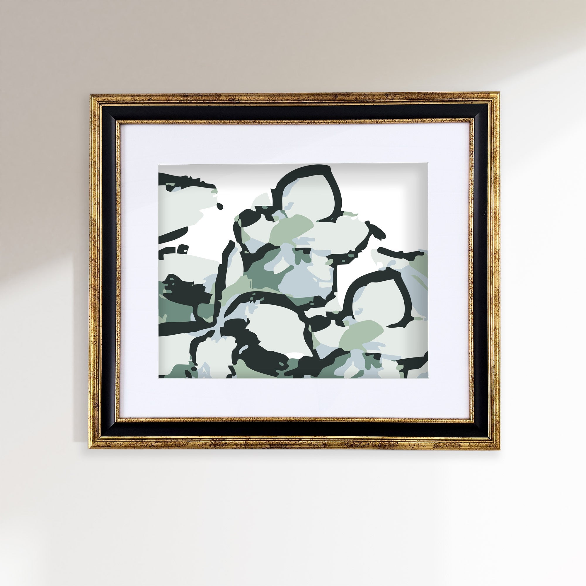 Arles Green Floral, Fine Art Print