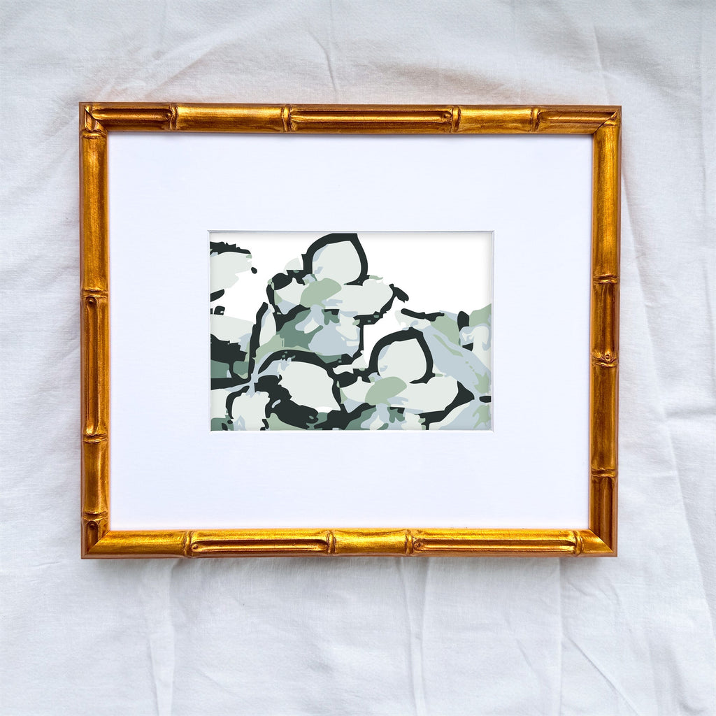 Arles Green Floral, Fine Art Print