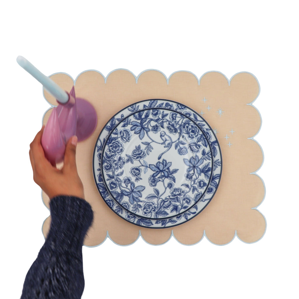 Bombay Blue Porcelain Starter Plates – Set of 4 (+1 Bonus Plate)