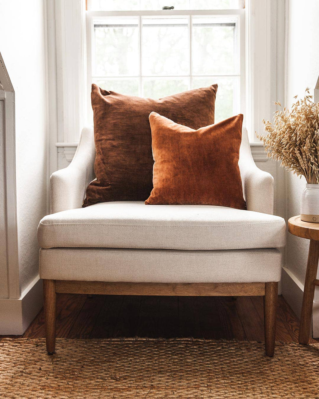 Velvet + Linen Pillow