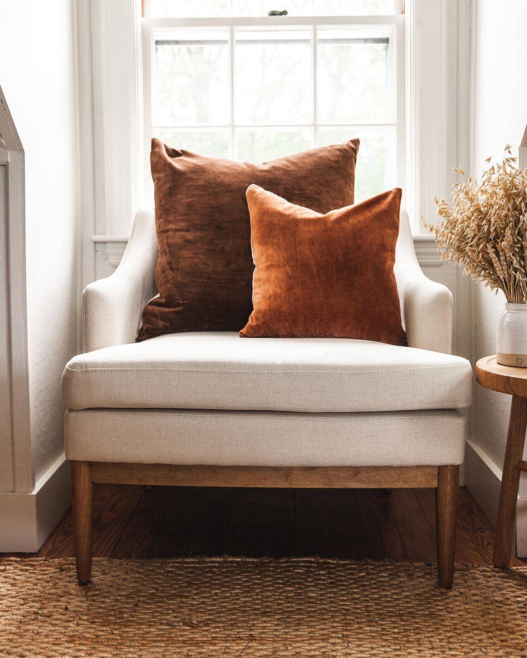 Velvet + Linen Pillow