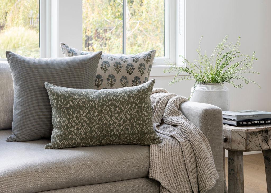 Linen & Cloth Kensington Throw Pillow Cover