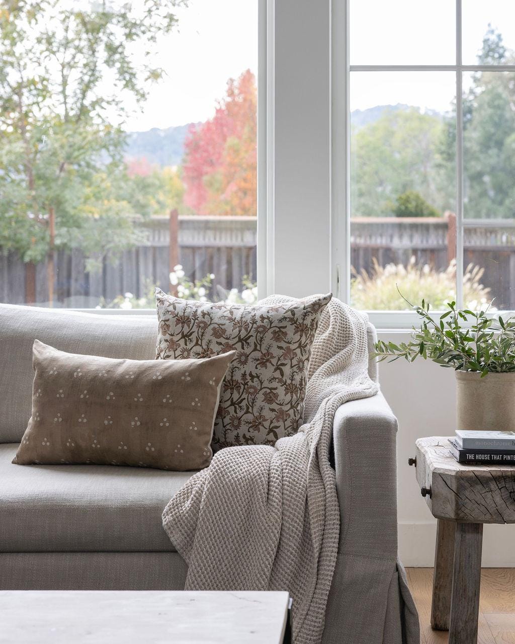 Linen & Cloth Benton Throw Pillow Cover