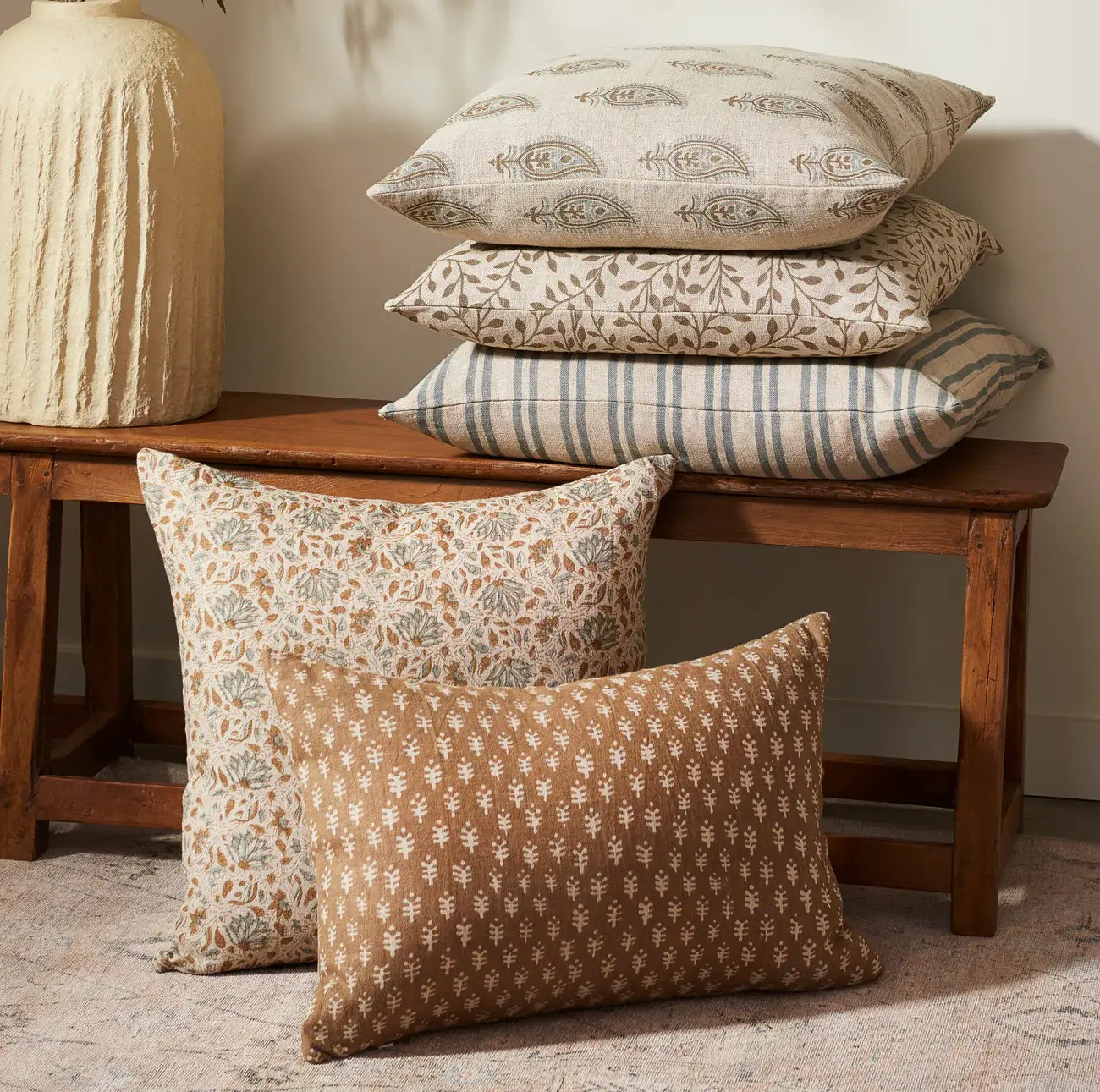 Beachy Blue Pillow 24" x 24"