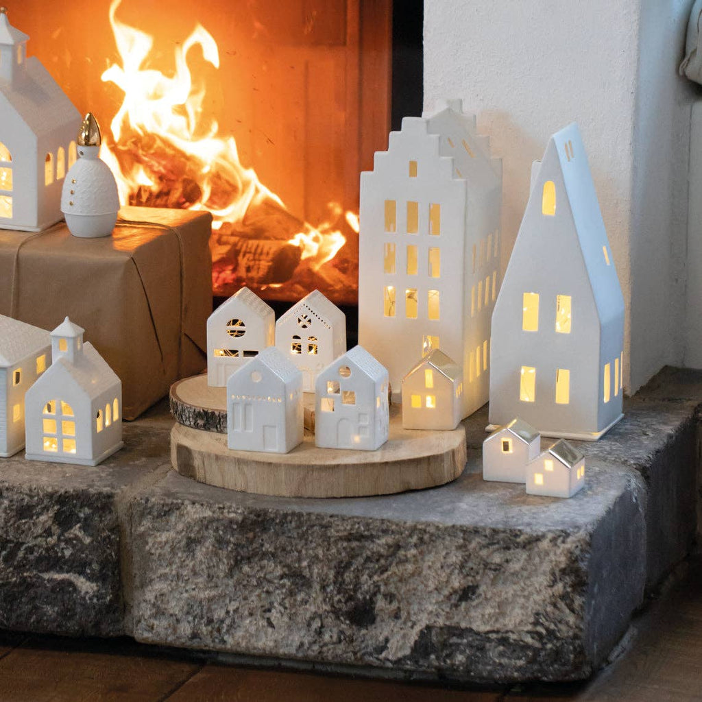Räder Pointed Roof Village House Tea Light Holder