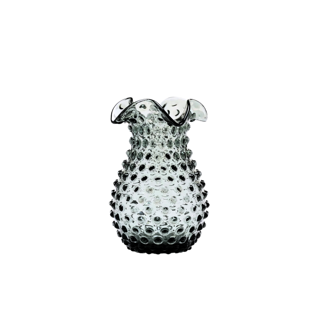 Hobnail Vase - Petal - Charcoal Haze