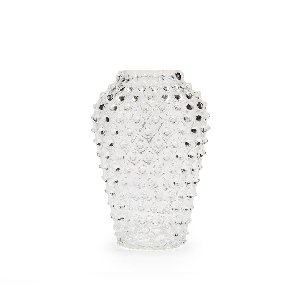 Hobnail Vase - Barrel - Clear Quartz