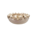 Cream Stoneware Bowl with Lemons – Decorative Accent