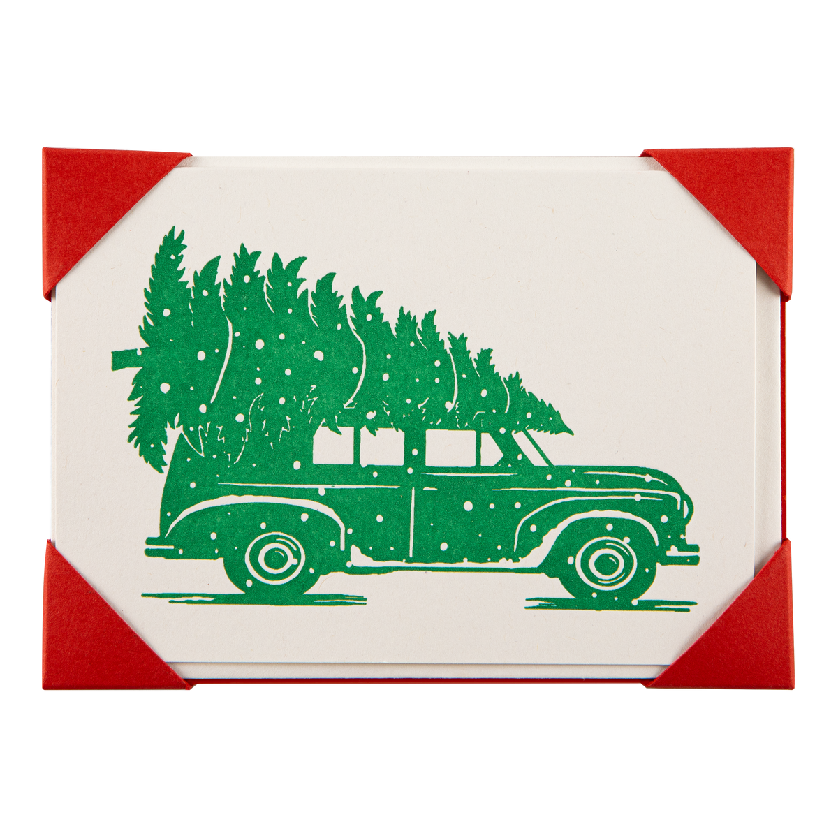 Archivist Driving Home for Christmas Notelet Card (5-Pack)