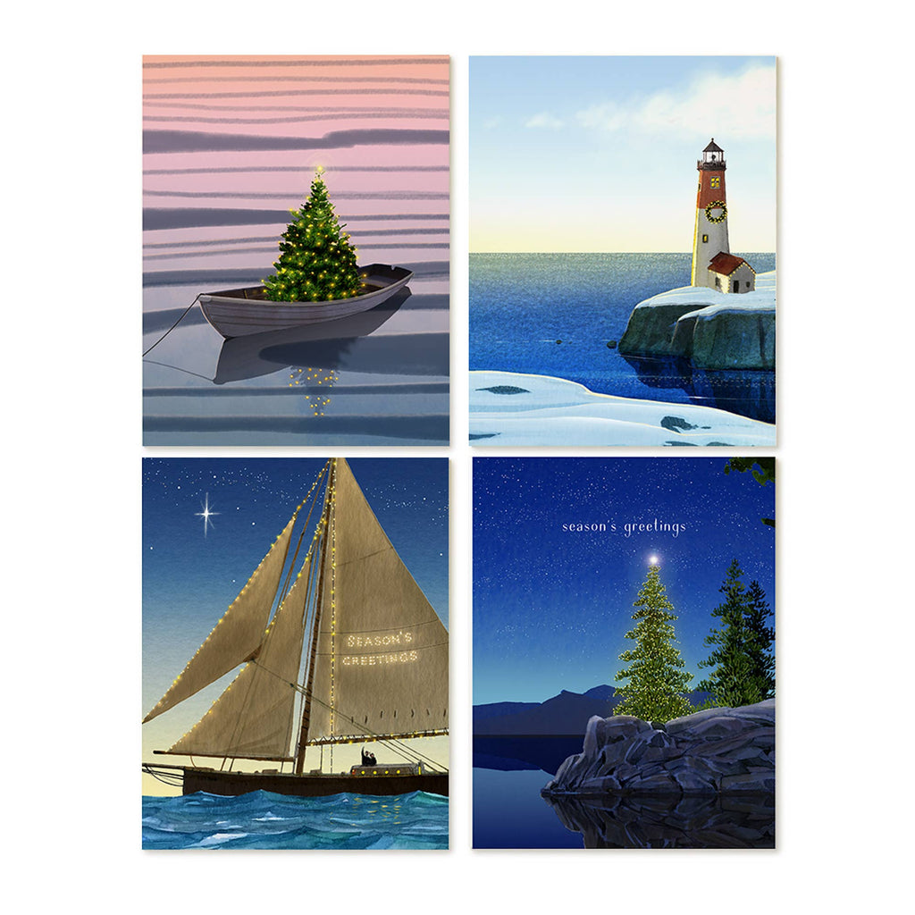 Felix Doolittle Tidings by the Sea - Note Set - Holiday boxed set