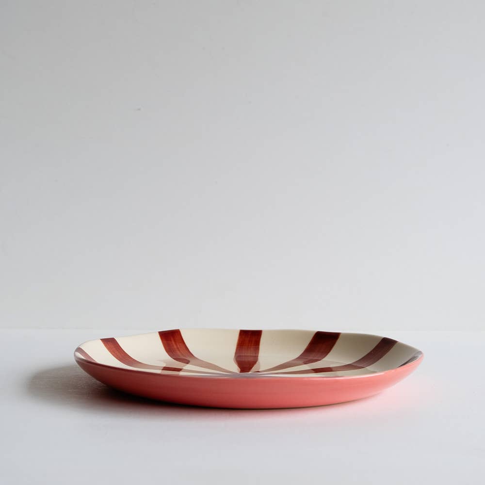 Musango Supper Plate in Candy Stripe