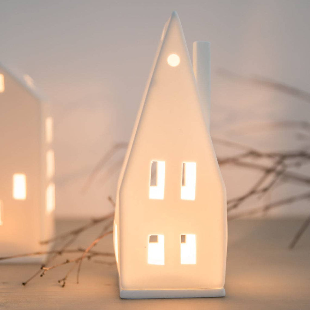 Räder Pointed Roof Village House Tea Light Holder