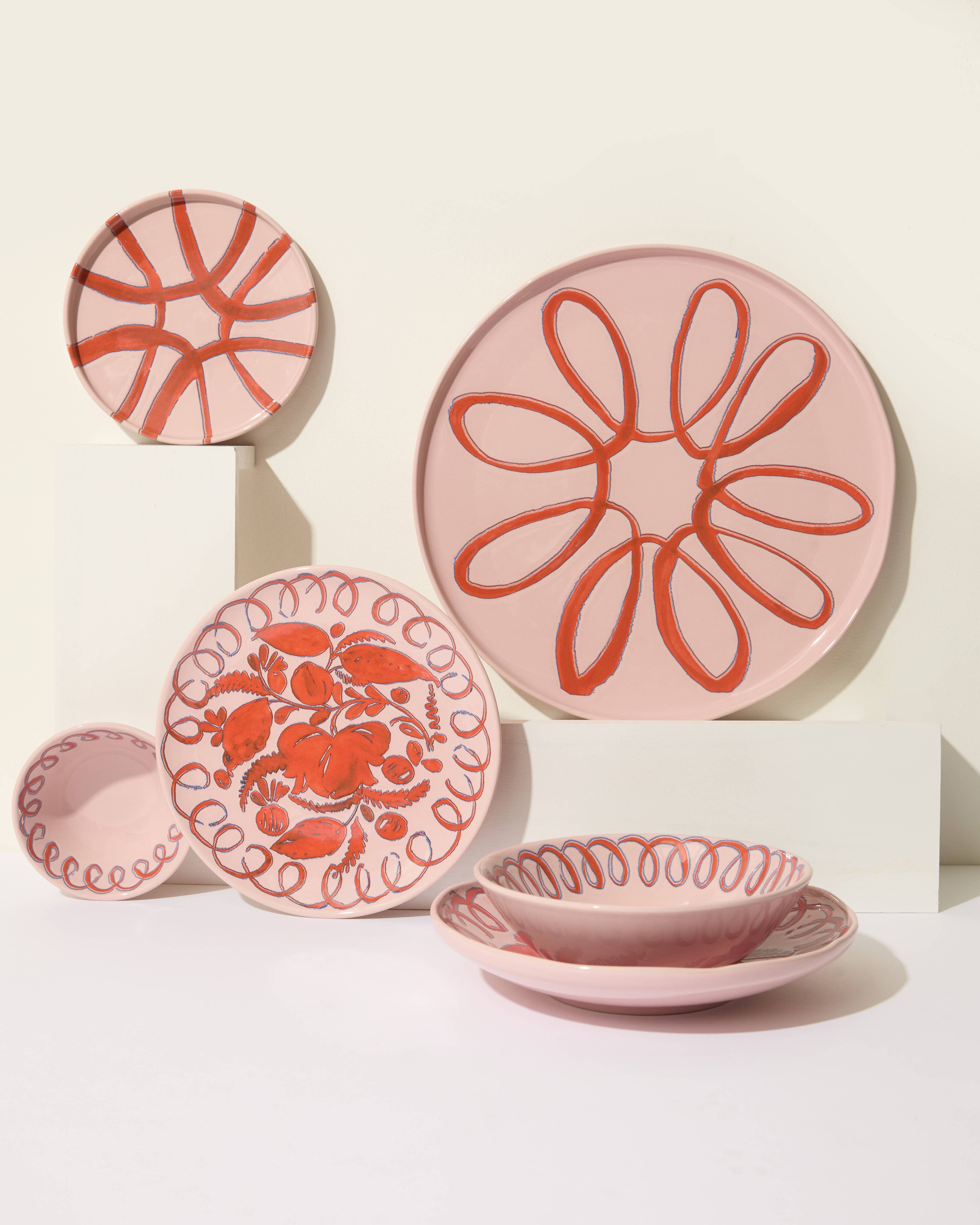 Amalfi Dinner Plate Pink - 10.6" Diameter