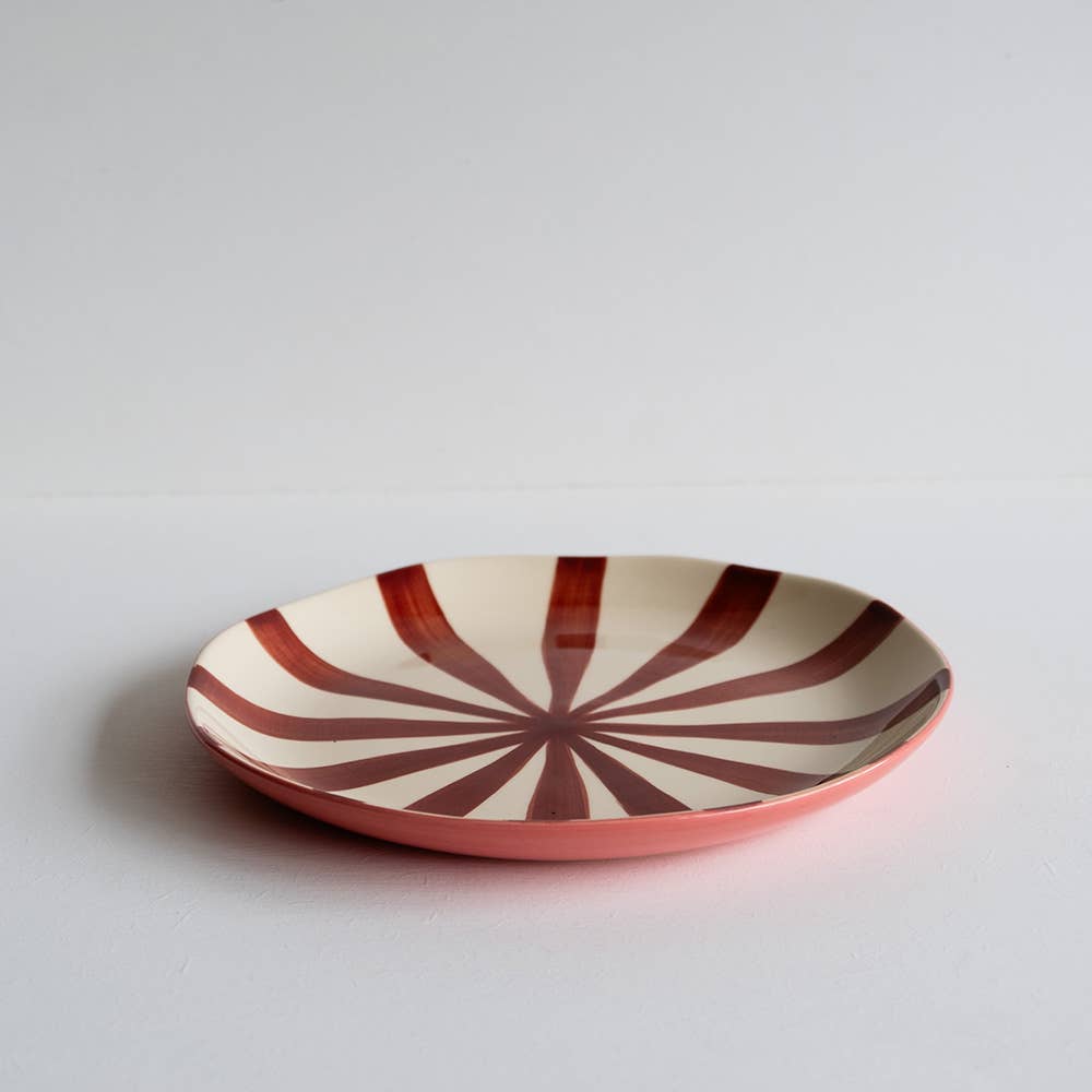 Musango Supper Plate in Candy Stripe