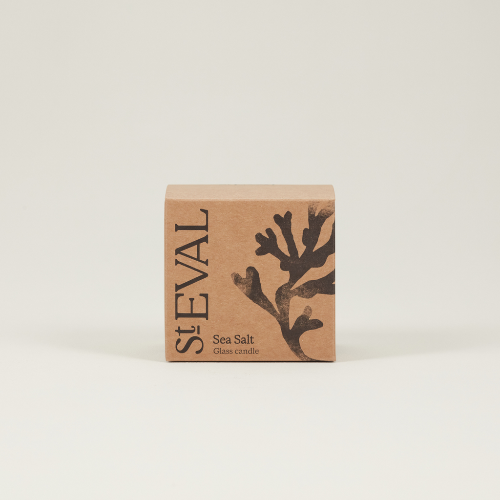 St Eval Sea Salt, Amber Glass Candle