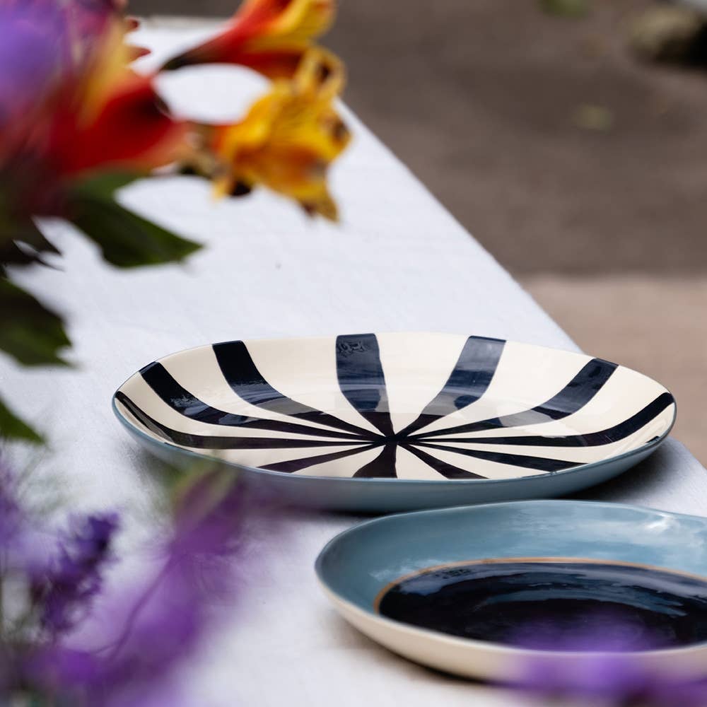 Musango Supper Plate in Candy Stripe